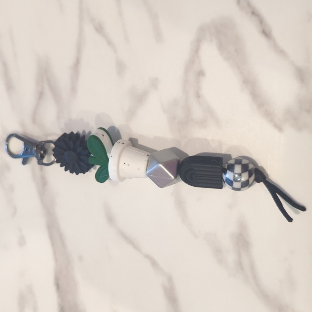 Potted flower keychain